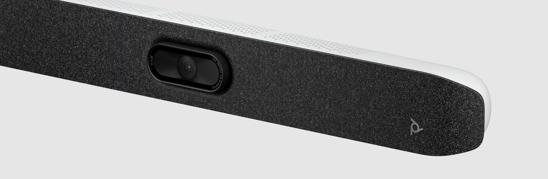  Poly Studio V12 USB video bar for small meeting rooms with 4K camera and AI audio