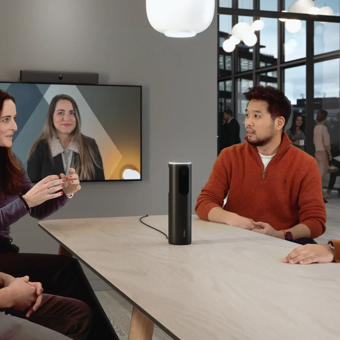 A video conferencing room consisting of Neat center camera and Board display