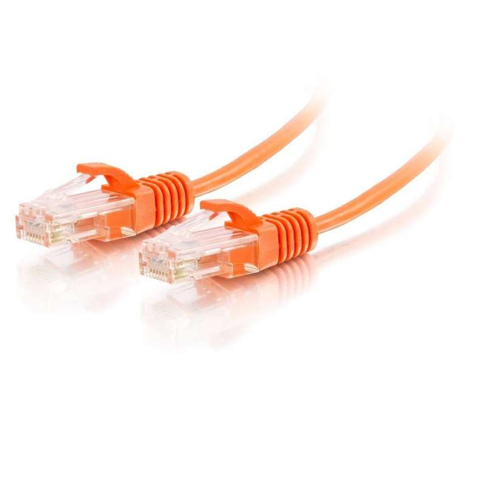 Cables To Go 7ft (2.1m) Cat6 Snagless Unshielded (UTP) Slim Ethernet Network Patch Cable - Orange