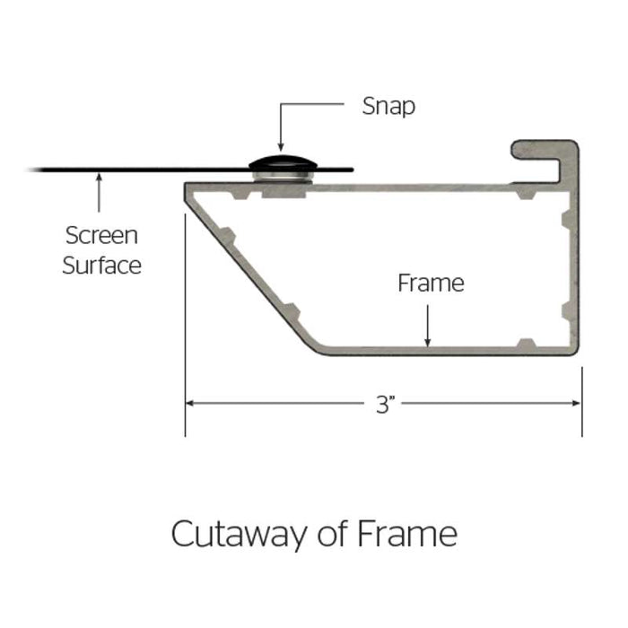 Da-Lite Cinema Contour  108 Inch Diagonal Fixed Frame Screen