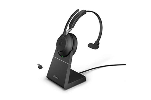 Jabra Evolve2 65 Wireless Mono Headset, Link 380c, Charging Stand (26599-889-889)