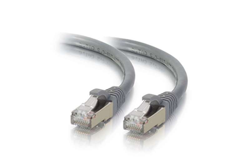 Cables To Go 25ft Cat5e Snagless Shielded (STP) Ethernet Network Patch Cable - Gray