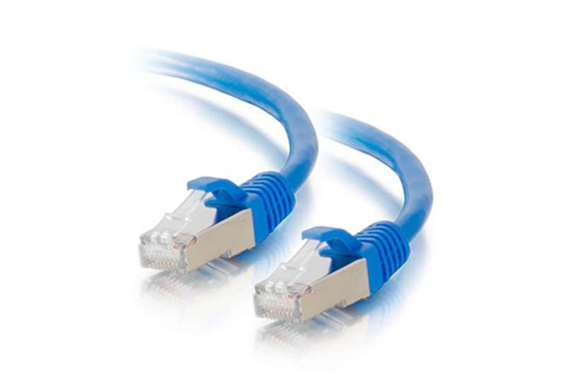 Cables To Go 25ft Cat5e Snagless Shielded (STP) Ethernet Network Patch Cable - Blue