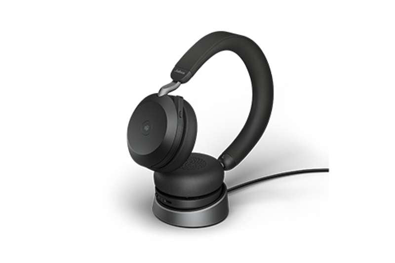 Jabra Evolve2 75 Wireless Headset, Link 380c, Charging Stand, Teams (27599-999-889)