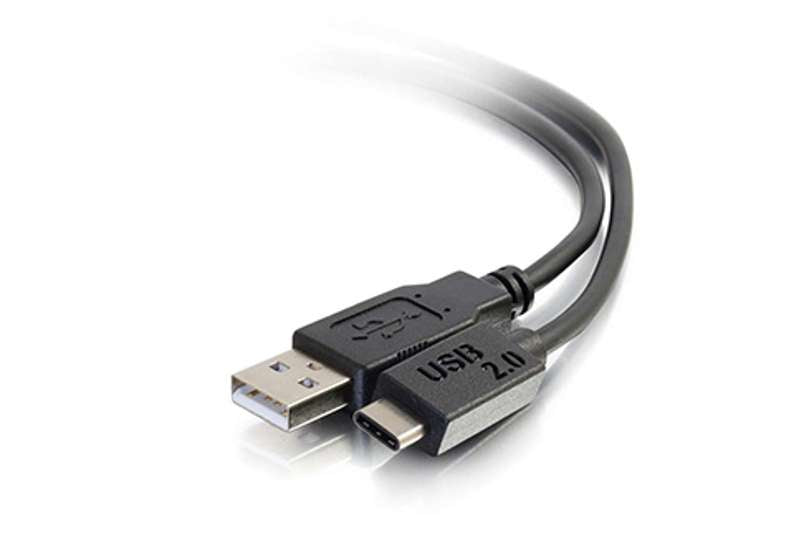 Cables To Go 10FT USB 2.0 USB-C TO USB-A CABLE M/M - BLACK