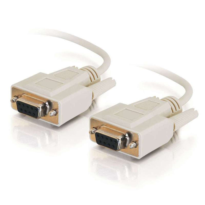 Cables To Go 6ft (1.8m) DB9 F/F Serial RS232 Null Modem Cable - Beige