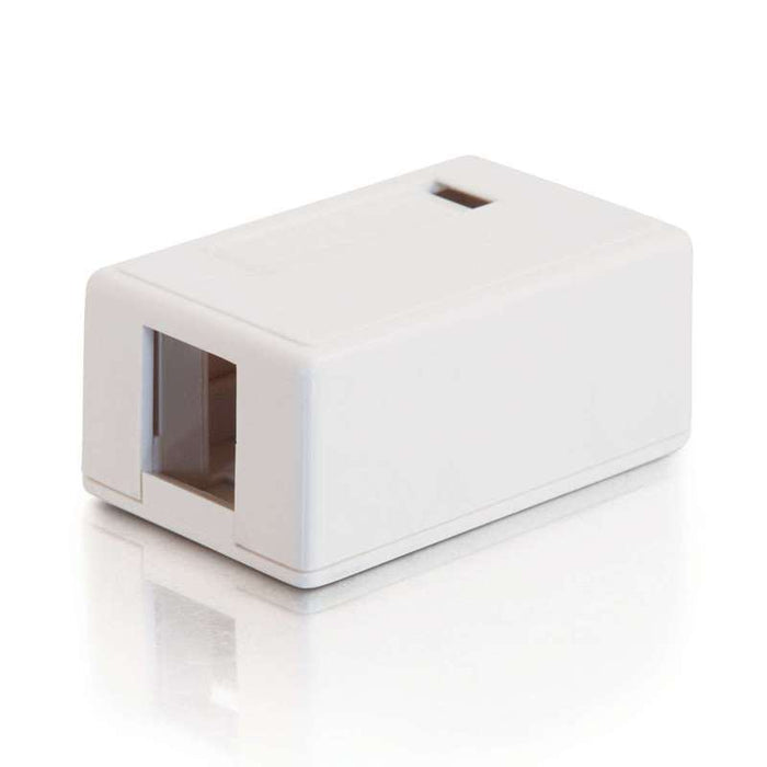 Cables To Go Keystone Surface Mount Box 1-Port White