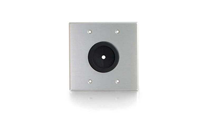 Cables To Go 1.5in Grommet Cable Pass Through Double Gang Wall Plate