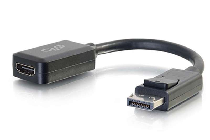 Cables To Go 8in DisplayPort Male to HDMI Adapter Converter