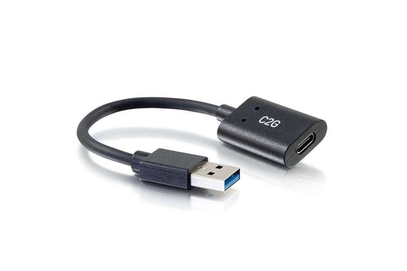 Cables To Go 0.5ft (0.15m) USB-C Female to USB-A Male SuperSpeed USB 5Gbps Adapter Converter