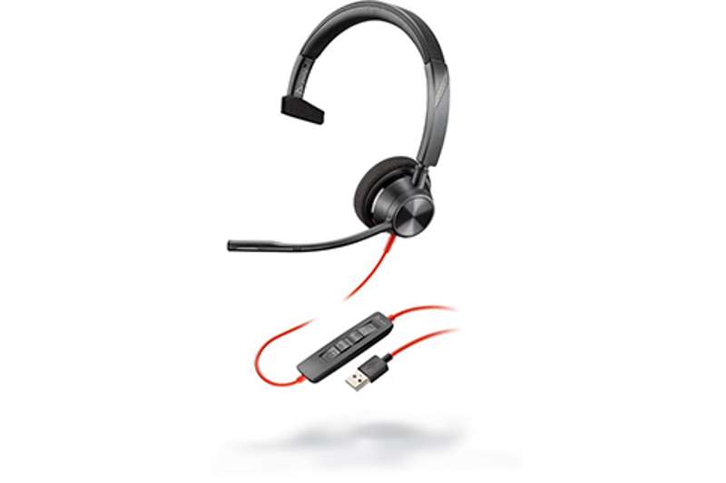 Poly Blackwire 3315, USB-A Corded UC Headset (76J12AA)