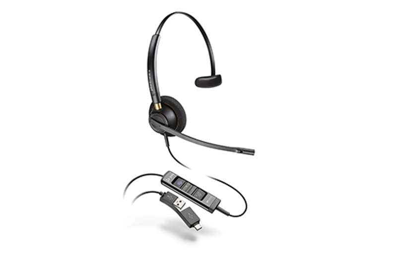 Poly EncorePro 515 USB-A/USB-C Corded Microsoft Headset (783R1AA)