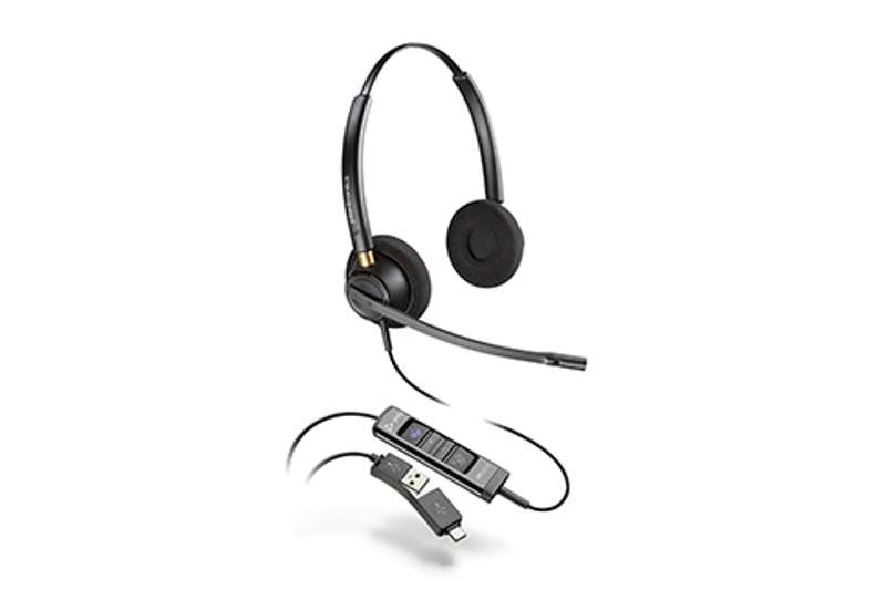 Poly EncorePro 525 USB-A/USB-C Corded Microsoft Headset (783R2AA)