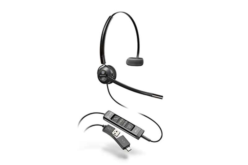 Poly EncorePro 545 USB-A/USB-C Corded Headset (783R4AA)