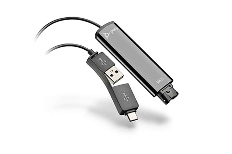 Poly DA75 USB-A/USB-C QD Smart Digital Headset Adaptor