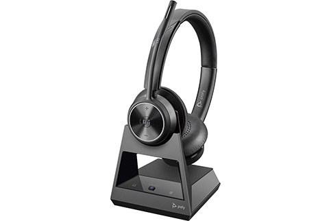 Poly Savi 7320 Wireless DECT Headset, Stereo, Microsoft (7S435AA#ABA)