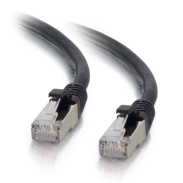 Cables To Go 2ft (0.6m) Cat6 Snagless Shielded (STP) Ethernet Network Patch Cable - Black