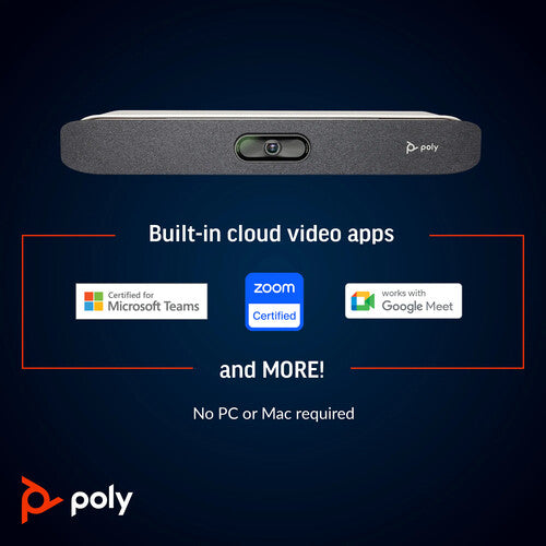 Poly Studio X30 Video Conferencing Kit With Poly TC8