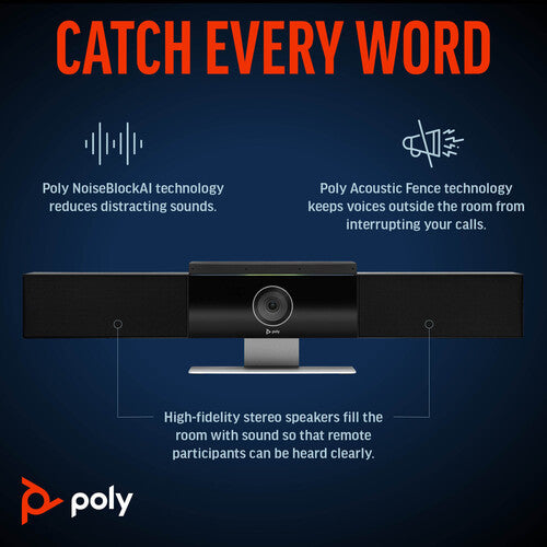 Poly Studio USB Video Conferencing Bar