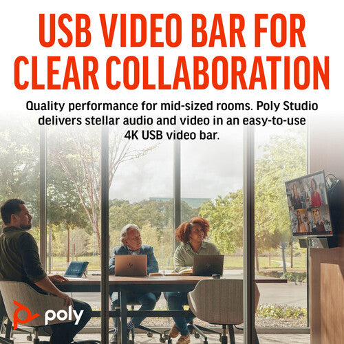 Poly Studio USB Video Conferencing Bar