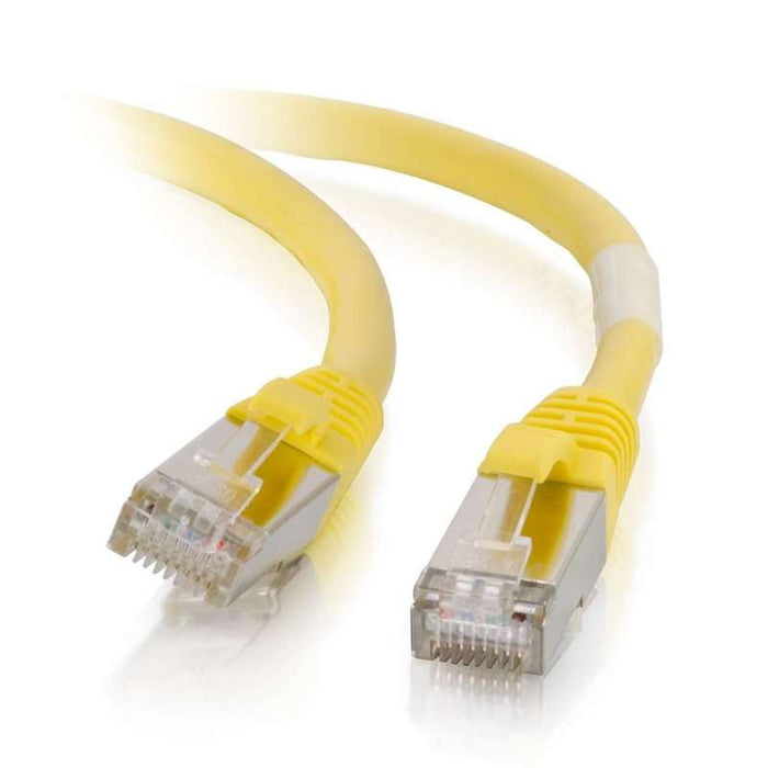 Cables To Go 10ft (3m) Cat6 Snagless Shielded (STP) Ethernet Network Patch Cable - Yellow