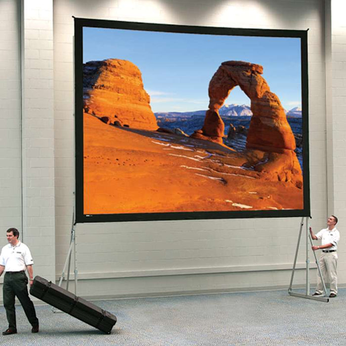 Da-Lite Heavy Duty Fast-Fold Deluxe Complete Screen 263 Inch Diagonal Portable Screen