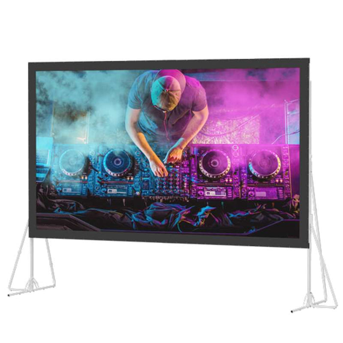 Da-Lite Heavy Duty Fast-Fold Deluxe Complete Screen 263 Inch Diagonal Portable Screen