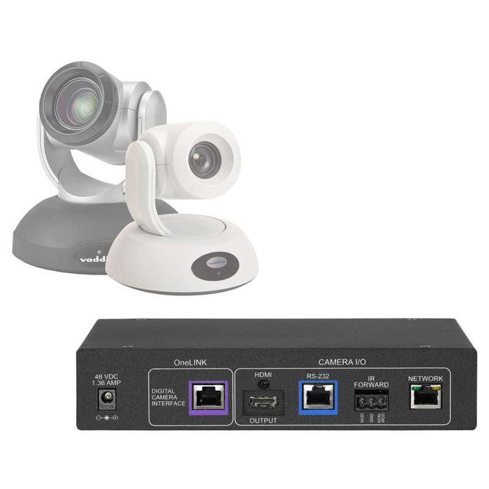 Vaddio Polycom Codec Kit for OneLINK HDMI to Vaddio HDBaseT Cameras - Black