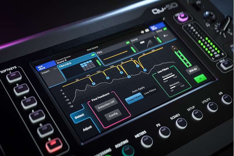 Allen & Heath Qu-6 Compact 38-In/24-Out 96kHz Digital Mixer