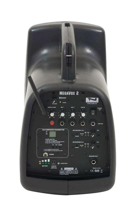 Anchor Audio MegaVox 2 System X1 Battery-Powered PA System with Bluetooth, Anchor-Air Transmitter, Wireless Handheld Microphone, and Speaker Stand