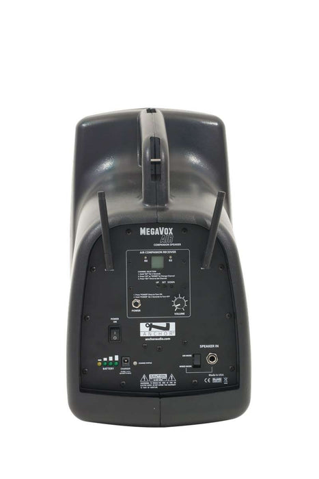 Anchor Audio MegaVox AIR X1 Battery-Powered PA System with Bluetooth, Anchor-Air, Wireless Beltpack and Headband Microphone, and Speaker Stands
