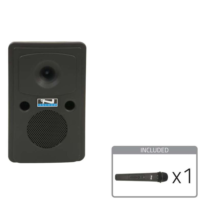 Anchor Audio Go Getter System 1 Battery-Powered PA System with Bluetooth, Wireless Handheld Microphone, and Speaker Stand