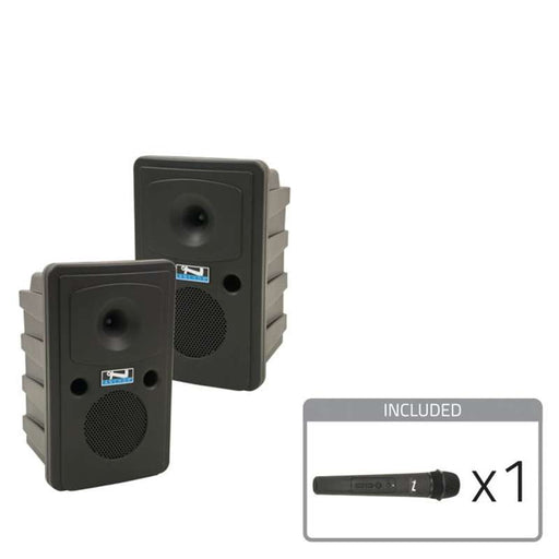 Anchor Audio Go Getter AIR X1 Battery-Powered PA System with Bluetooth, Anchor-Air Transmitter, Wireless Handheld Microphone, and Speaker Stands