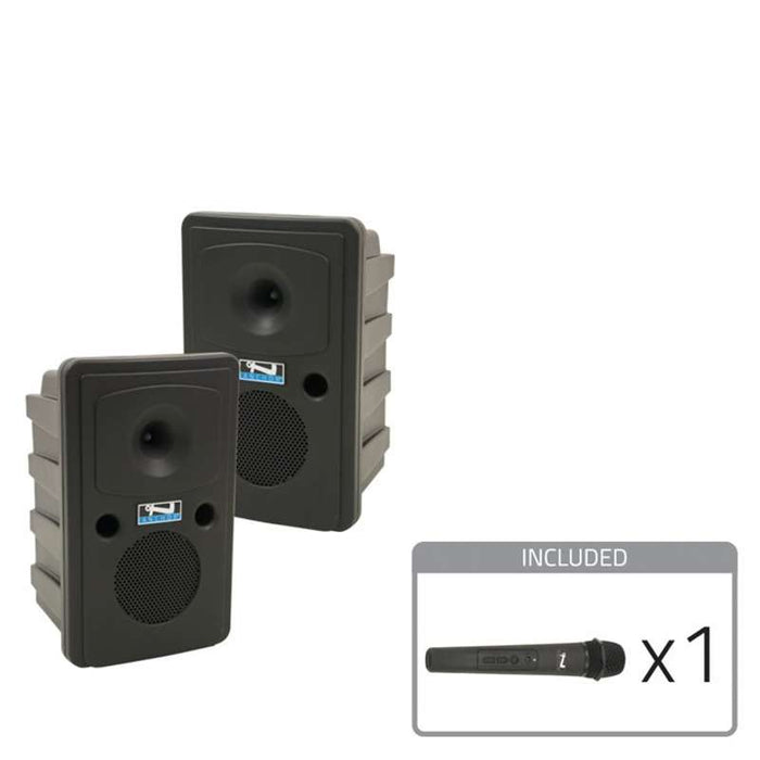 Anchor Audio Go Getter AIR X1 Battery-Powered PA System with Bluetooth, Anchor-Air Transmitter, Wireless Handheld Microphone, and Speaker Stands