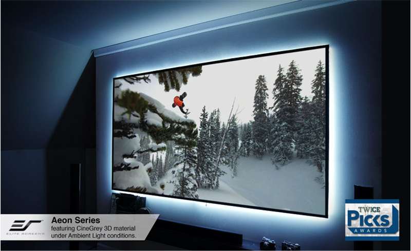 Elite Aeon CineGrey 3D Series, 125-inch Diag., 2.35:1 Fixed Frame Screen
