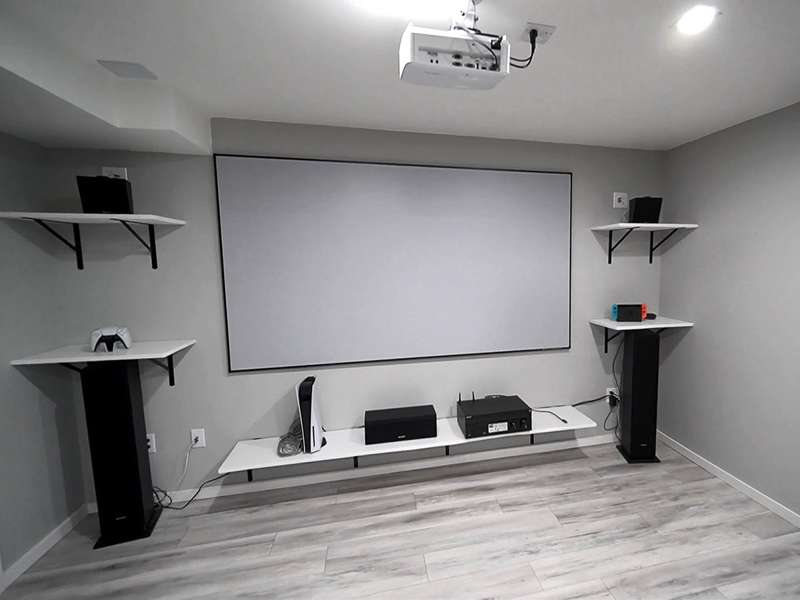 Elite Aeon Series, 125-inch Diag., 2.35:1 Fixed Frame Screen, CineWhite UHD-B Material