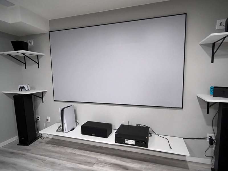 Elite Aeon Series, 125-inch Diag., 2.35:1 Fixed Frame Screen, CineWhite UHD-B Material