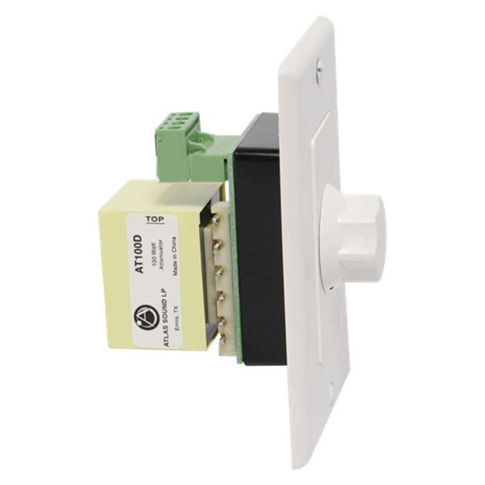 Atlas Sound Deluxe Decora Plate Mounted 70.7V 100W Attenuator, 3dB Steps