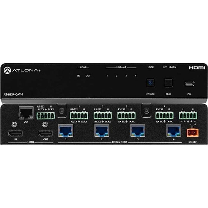 Atlona 4K HDR 1x4 HDMI to HDBaseT Distribution Amplifier