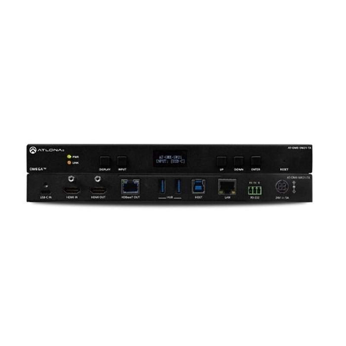 Atlona Omega Series 4K Wallplate Switcher Transmitter USB-C HDMI