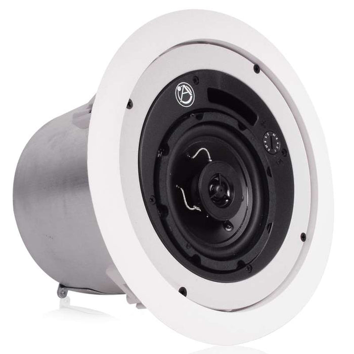 Atlas Sound 4" Coaxial In-Ceiling Speaker with 16-Watt 70/100V Transformer and Ported Enclosure