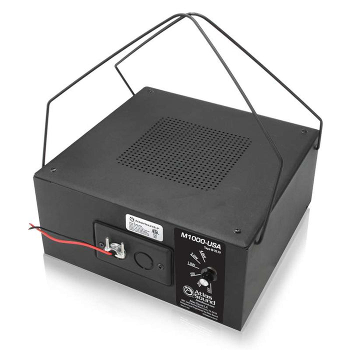 Atlas Sound 8" Dual Cone Sound Masking Speaker with 4-Watt 70V Transformer, Black Enclosure, and BAA Compliance