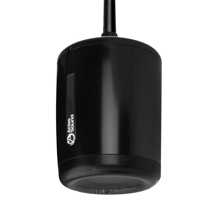 Atlas Sound 8" 2-way Pendant Mount Speaker with 60-Watt 70.7V Transformer - Black