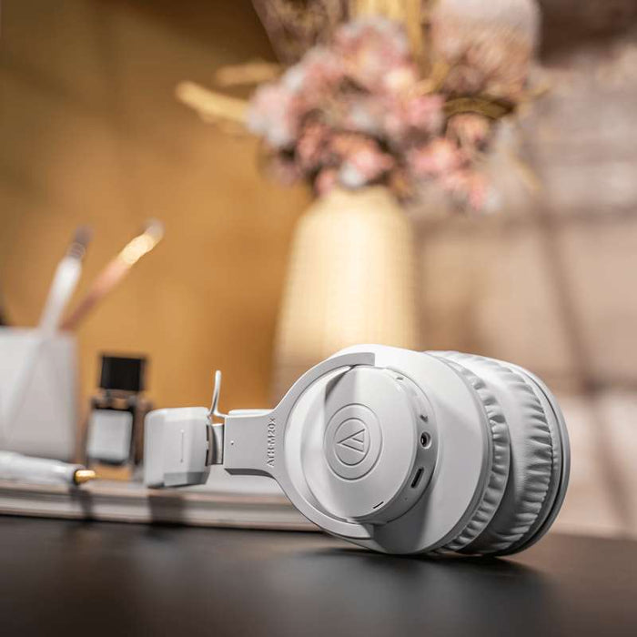 Audio Technica ATH-M20xBT Wireless Over-Ear Headphone, White