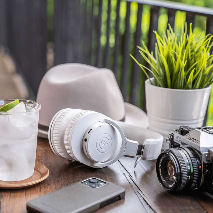 Audio Technica ATH-M20xBT Wireless Over-Ear Headphone, White