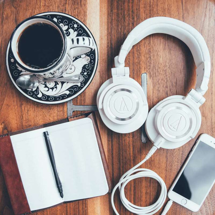 Audio Technica ATH‑M50x Professional Monitor Headphone, White