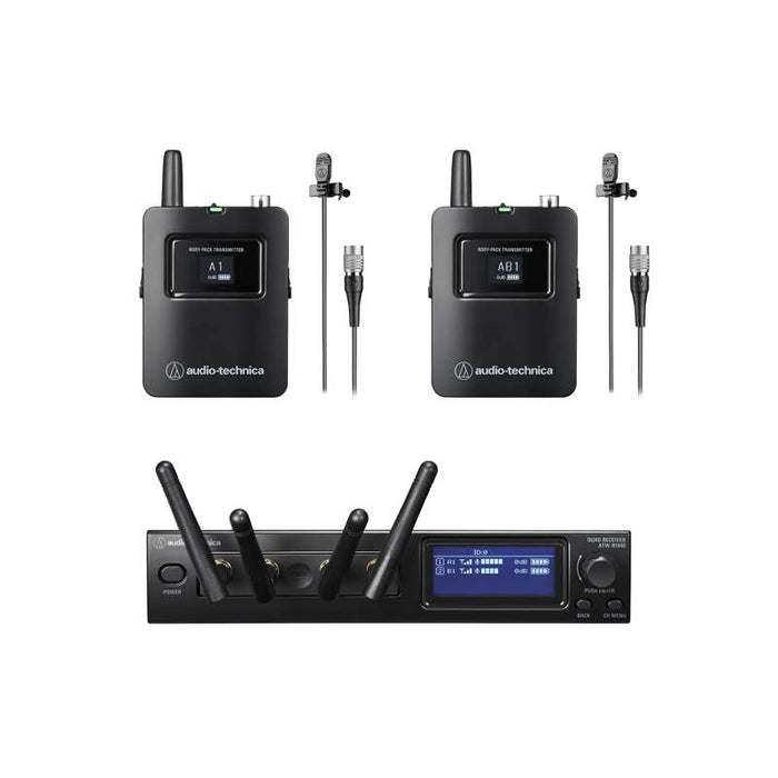 Audio Technica System 20 PRO Dual Body‑Pack Wireless Microphone System (ATW‑1421)