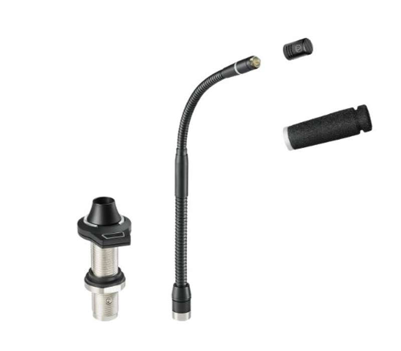 Audio Technica ES925/FM3 Cardioid Condenser Gooseneck Microphone with 3‑Pin Flush‑Mount Power Module, 307 mm (12.08") Gooseneck