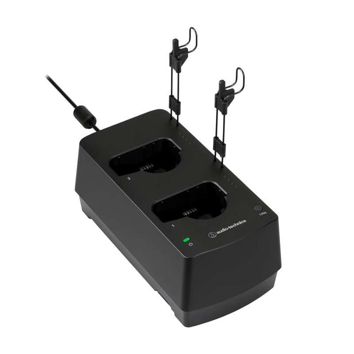 Audio Technica ESW‑CHG4 Two‑Bay Body‑Pack and Handheld Charging Station for Engineered Sound Wireless