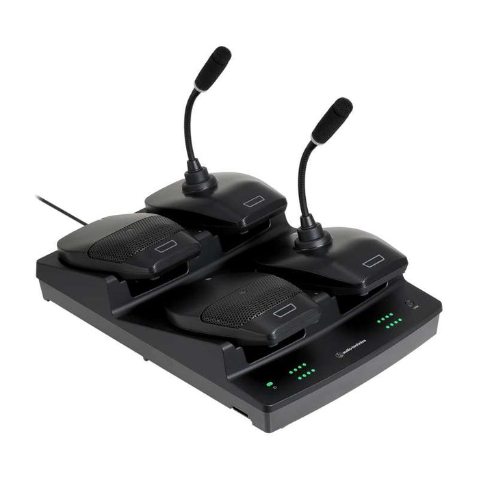 Audio Technica ESW‑CHG5 Four‑Bay Desk Stand and Boundary Charging Station for Engineered Sound Wireless